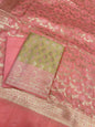 Beige Cotton Silk Panarasi 3 pcs Suit Set  with Contrast Pink Dupatta 780ASD_CS13
