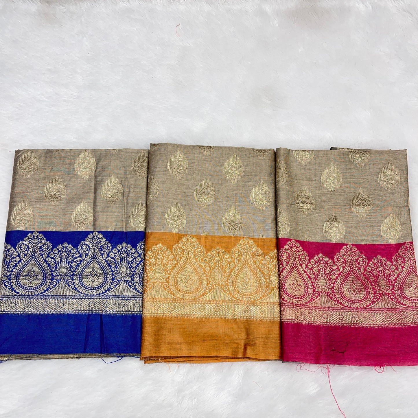 Cotton Silk Banarasi 3 pcs Suit 525 IM_CS41-IM_CS43 SET