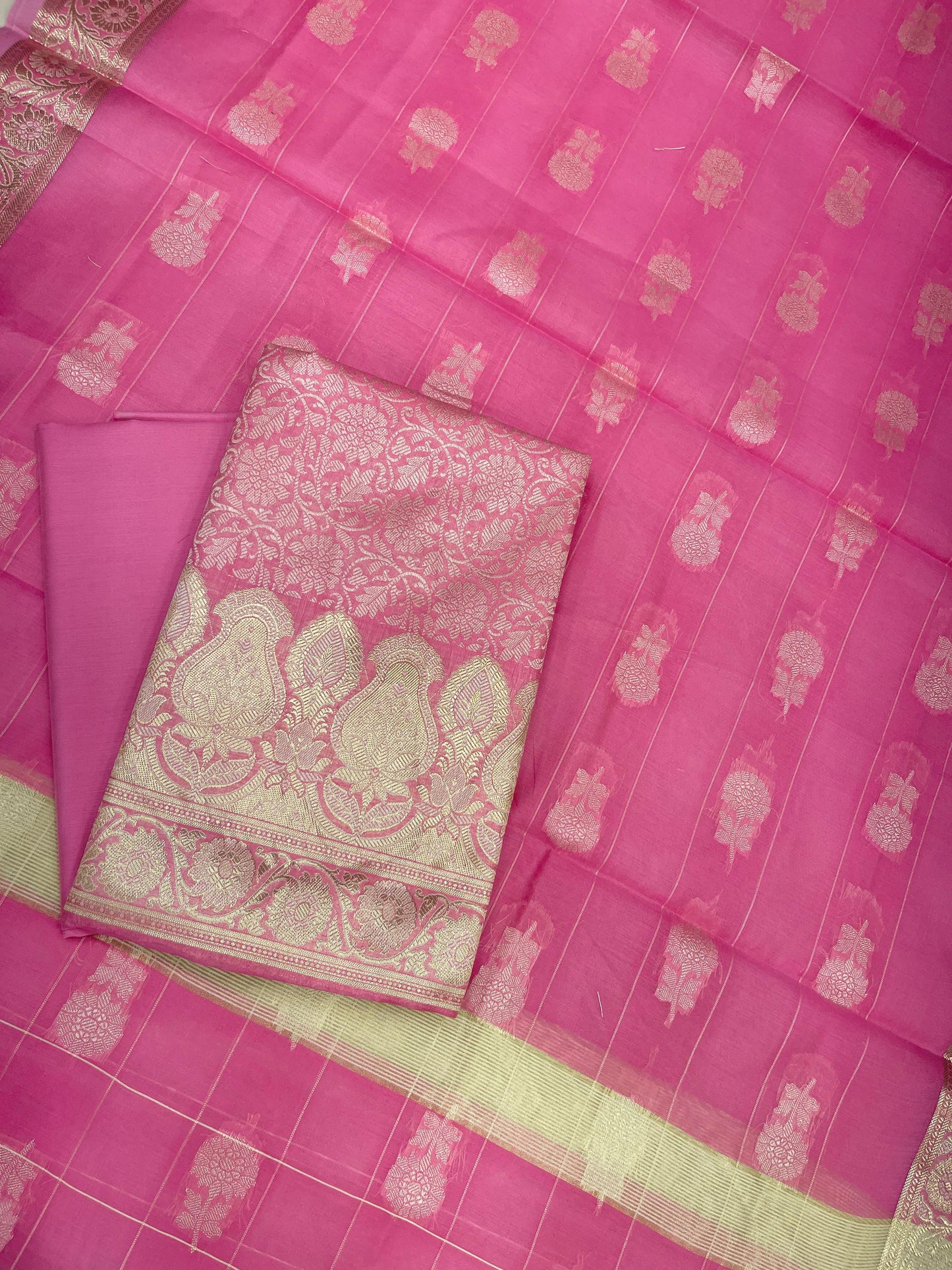 Pink Cotton Silk Banarasi 3 pcs Suit Set 680ASD_CS21