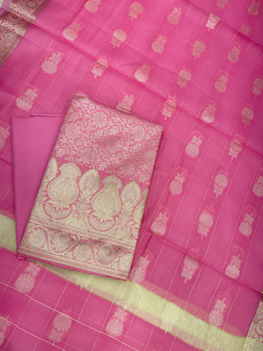 Pink Cotton Silk Banarasi 3 pcs Suit Set 680ASD_CS21