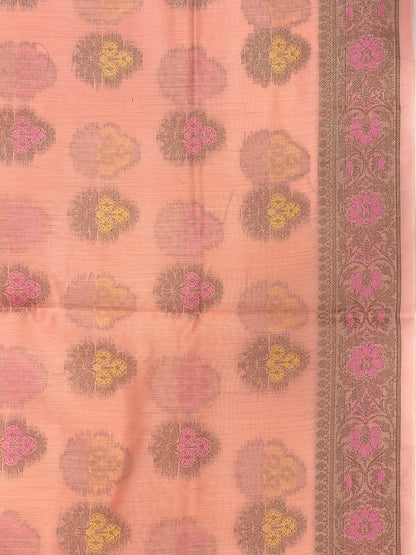 Orange Cotton Silk Banarasi 3 pcs Suit Set 680ASD_CS27