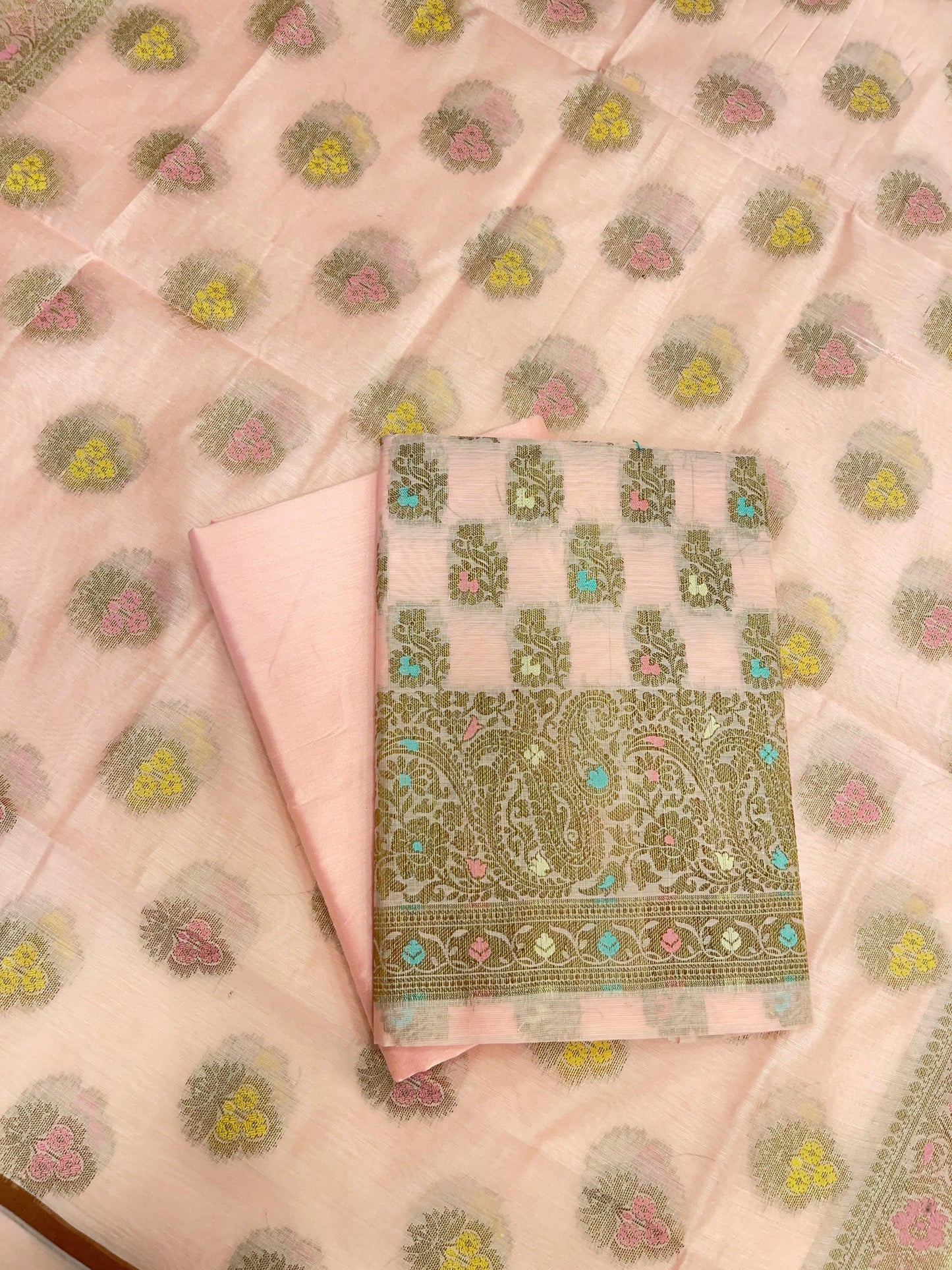 Pink Cotton Silk Banarasi 3 pcs Suit Set 680ASD_CS29