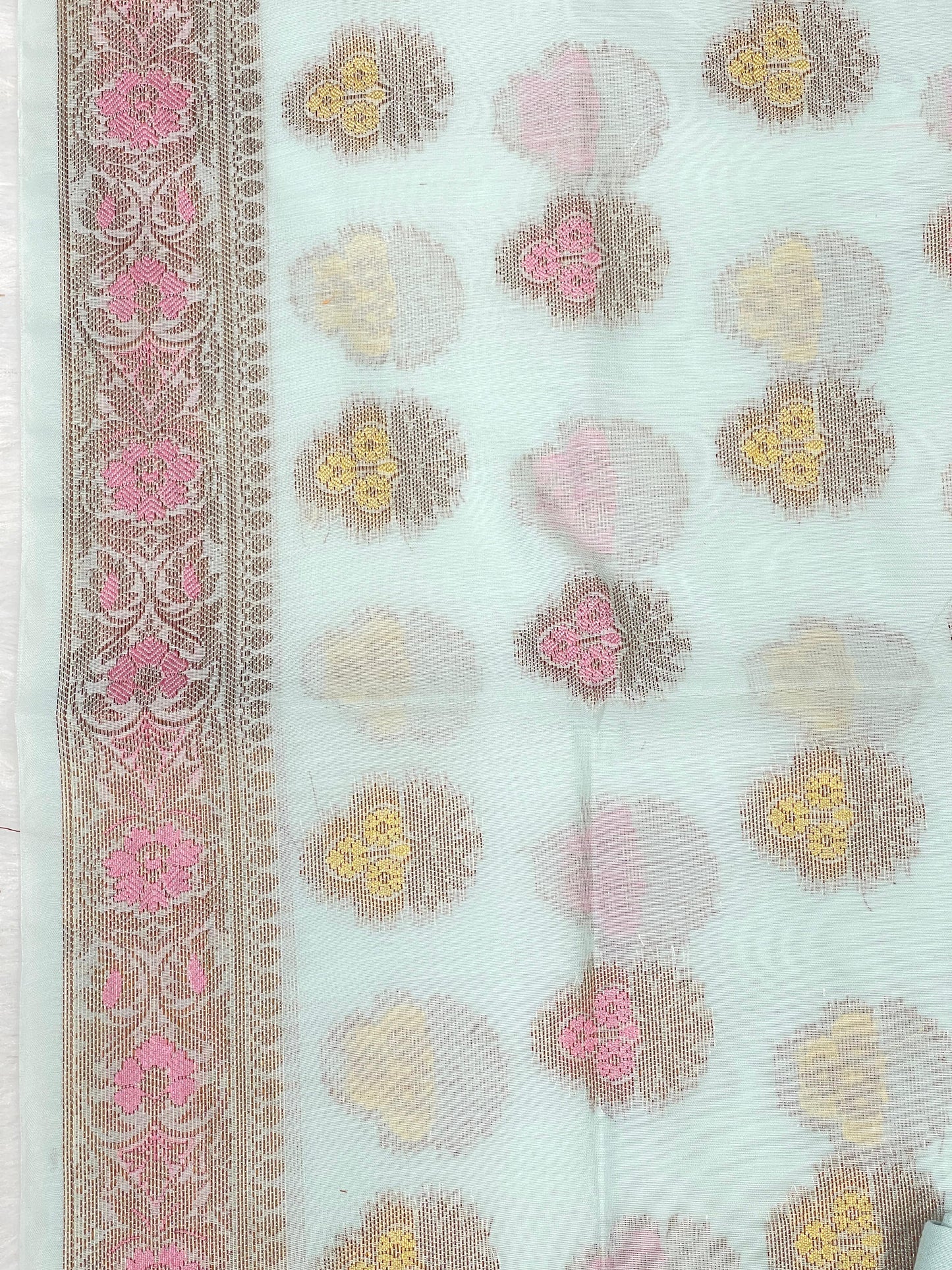 Grey Cotton Silk Banarasi 3 pcs Suit Set 680ASD_CS30