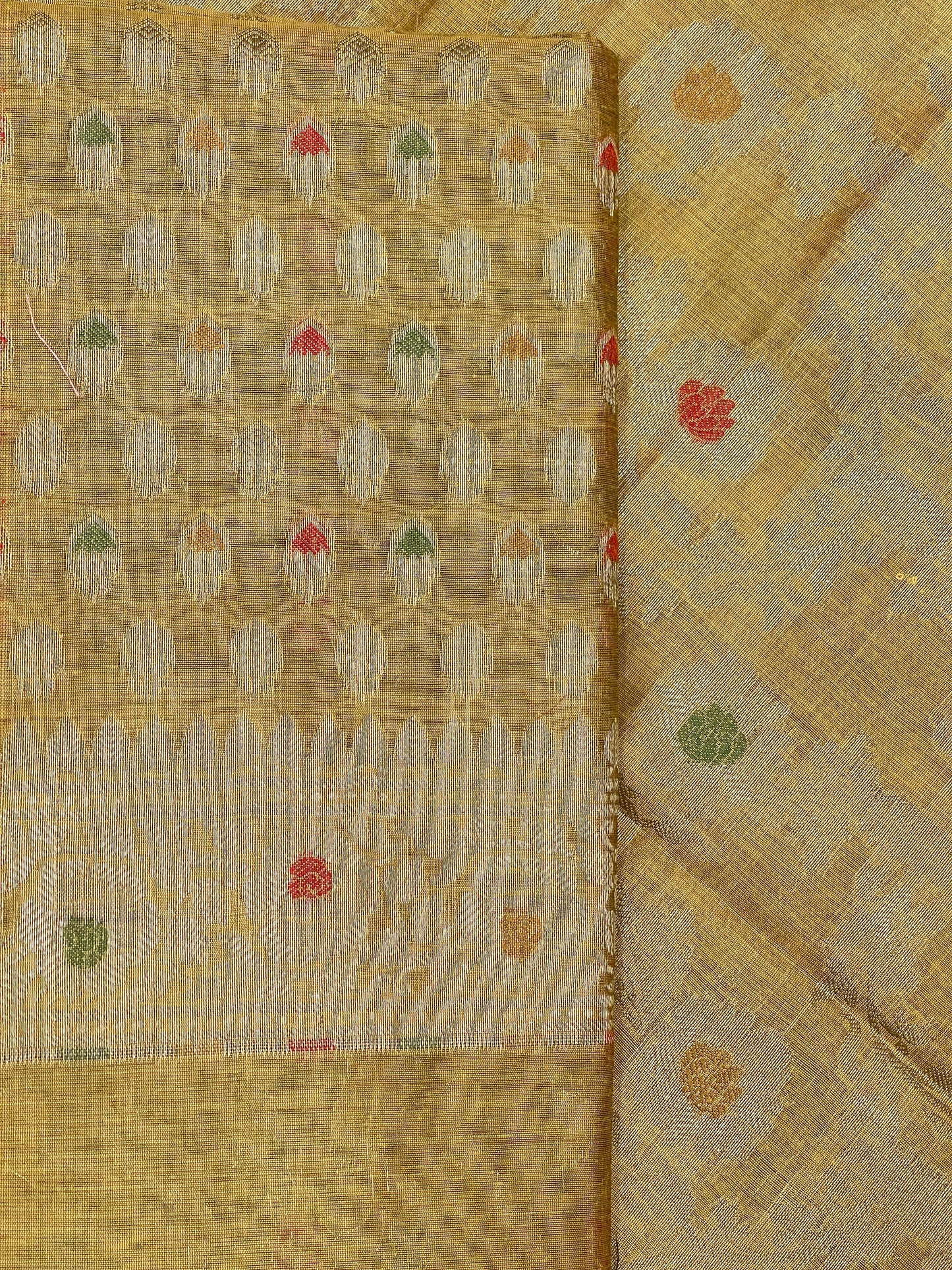 Gold Cotton Silk Banarasi 3 pcs Suit Set 680ASD_CS32