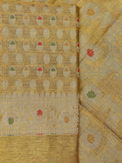 Gold Cotton Silk Banarasi 3 pcs Suit Set 680ASD_CS32