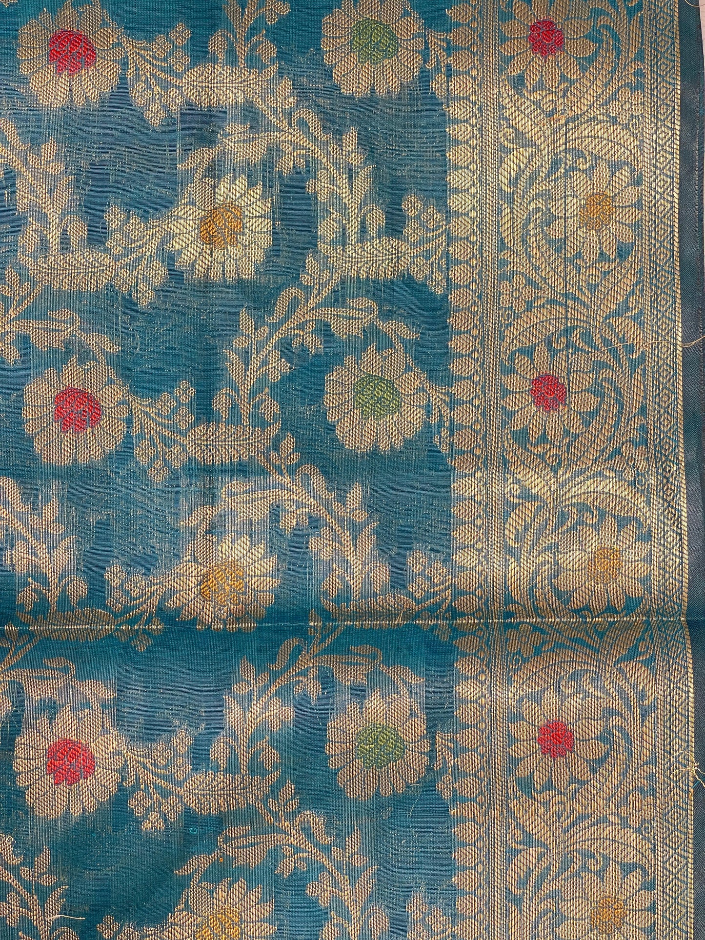 Seagreen Cotton Silk Banarasi 3 pcs Suit Set 680ASD_CS35