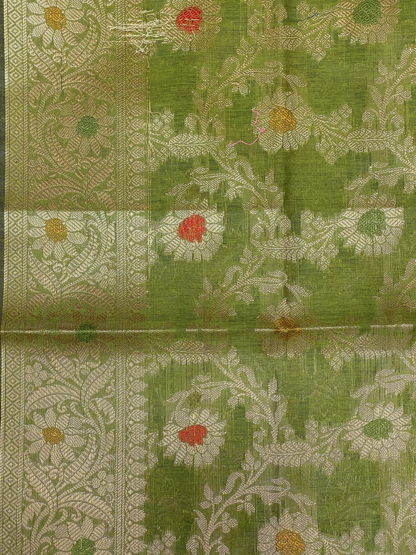 Green Cotton Silk Banarasi 3 pcs Suit Set 680ASD_CS37