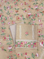 Beige Cotton Linen Embroidery Banarasi 3 pcs Suit Set 1200IM_CL1