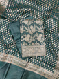 Dark Green Cotton Silk Boota Banarasi 3 pcs Suit Set 675JVC_108