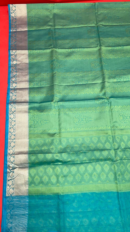 Green Tanchoi Banarasi Sarees For Women GEBC16
