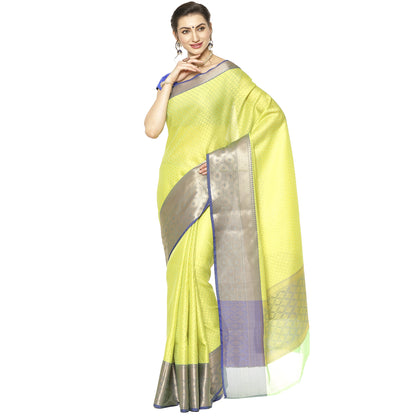 Green Tanchoi Banarasi Sarees For Women GEBC6
