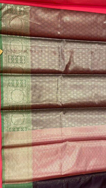 Black Kanchi Silk Banarasi Sarees For Women GEBE25