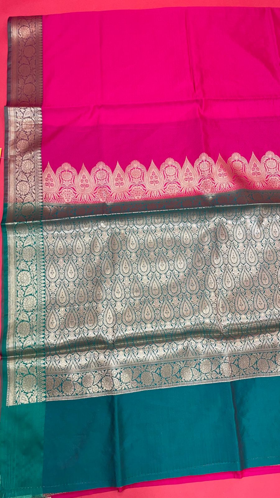 Pink Valkalam Katan Silk Banarasi Sarees For Women GEKH27