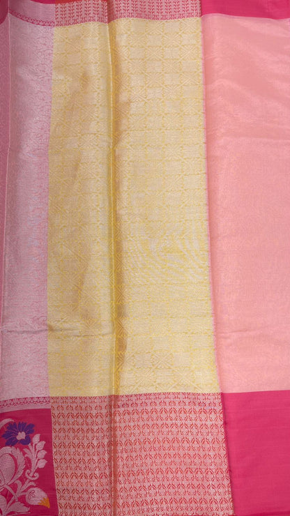 Pink Kanjeevaram Banarasi Sarees For Women GEMA21