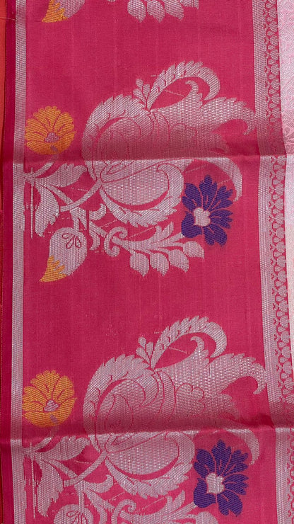 Pink Kanjeevaram Banarasi Sarees For Women GEMA21