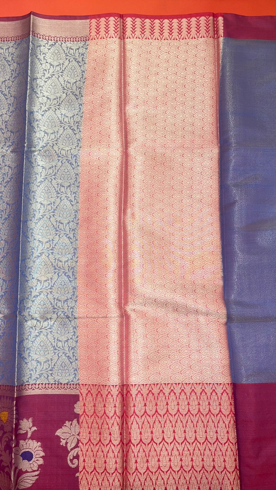 Blue Kanjeevaram Banarasi Sarees For Women GEMA6
