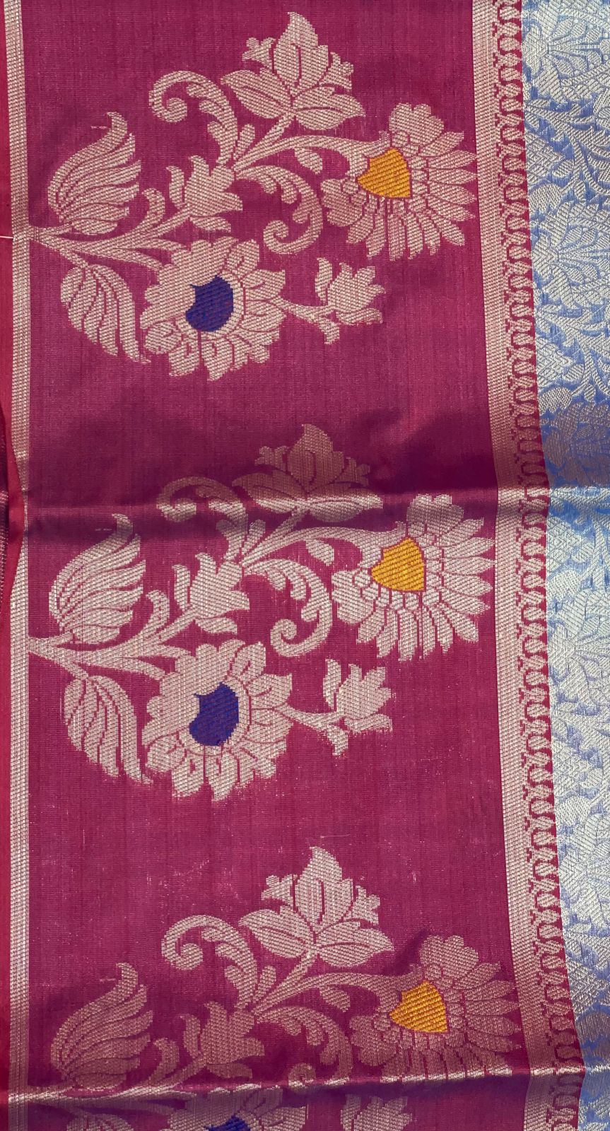 Blue Kanjeevaram Banarasi Sarees For Women GEMA6