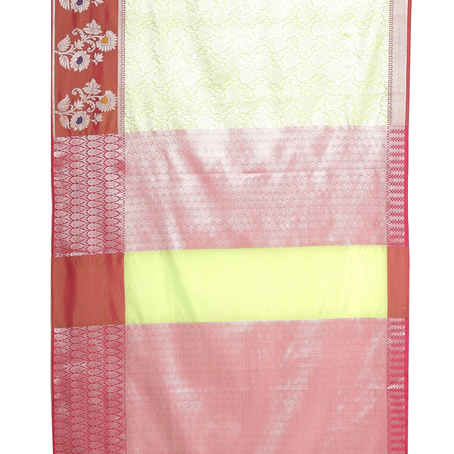 Green Kanjeevaram Banarasi Sarees For Women GEMA9