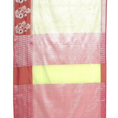 Green Kanjeevaram Banarasi Sarees For Women GEMA9