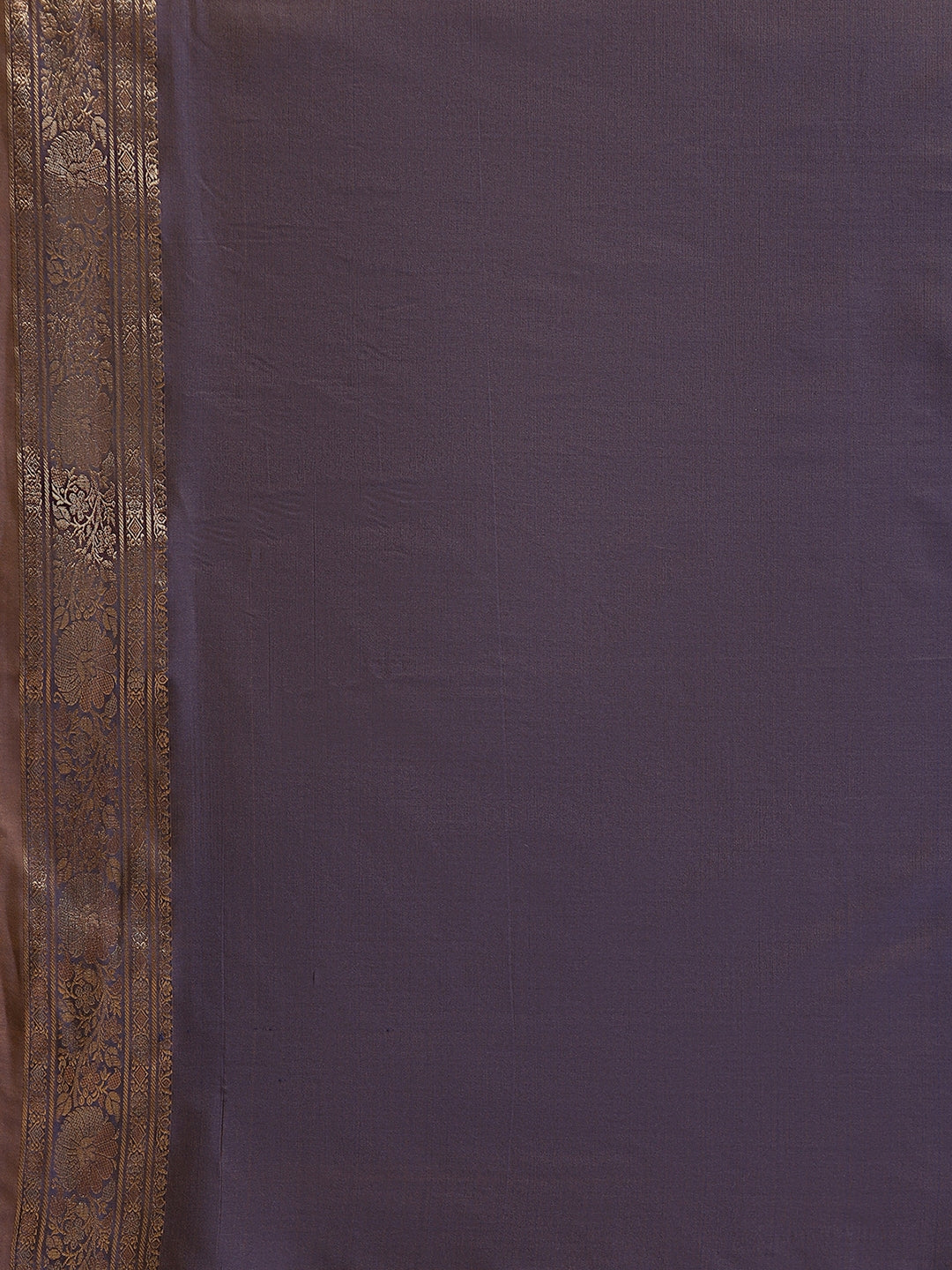 Faishana Handwoven Seagreen Valkalam Katan Silk Booti Zari Border With Grey Blouse Banarasi Saree