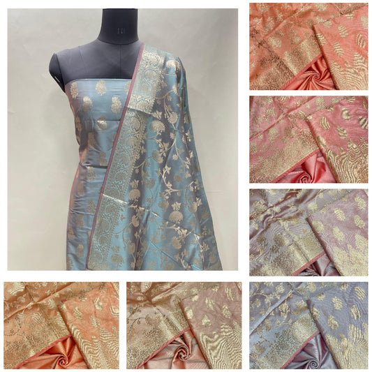 Cotton Silk Handloom 3 pcs Banarasi Suit 950MUB_SK22-MUB_SK28 SET